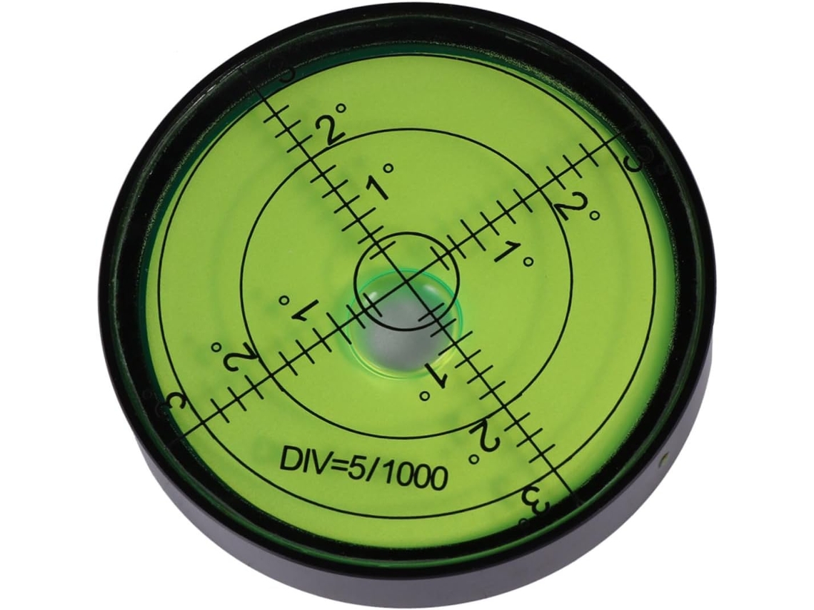Nível De Bolha Circular De Precisão, Design Compacto Preto, Para
