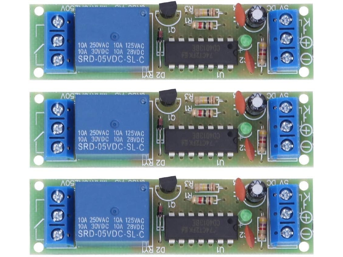 Módulo de Relé Cd4013 5v Dc com Chip D, Formato de Gatilho, Desempenho Estável, Proteção SFUSHOS