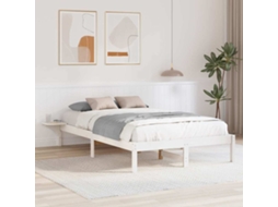 Vidaxl Estrutura da Cama Branco 140 X 190 Cm