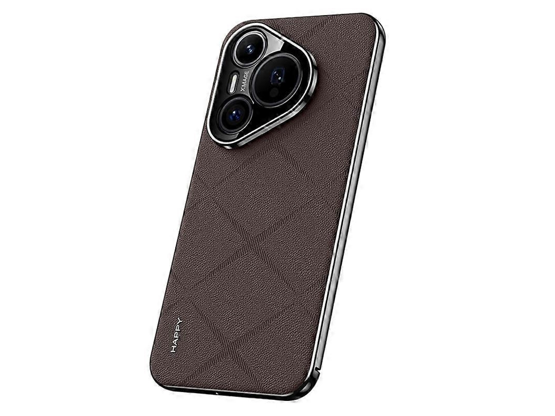 Capa Protetora De Couro Pu Pc Rígido Para Huawei Pura 70
