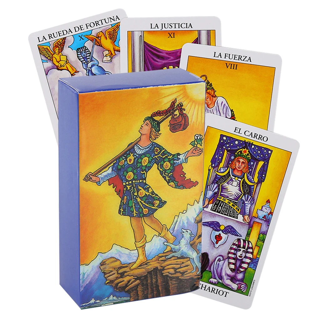 Jogo De Cartas De Tarô, 12*7cm, Guia Em Papel, Adivinhação E Previsão, À Prova D'água.