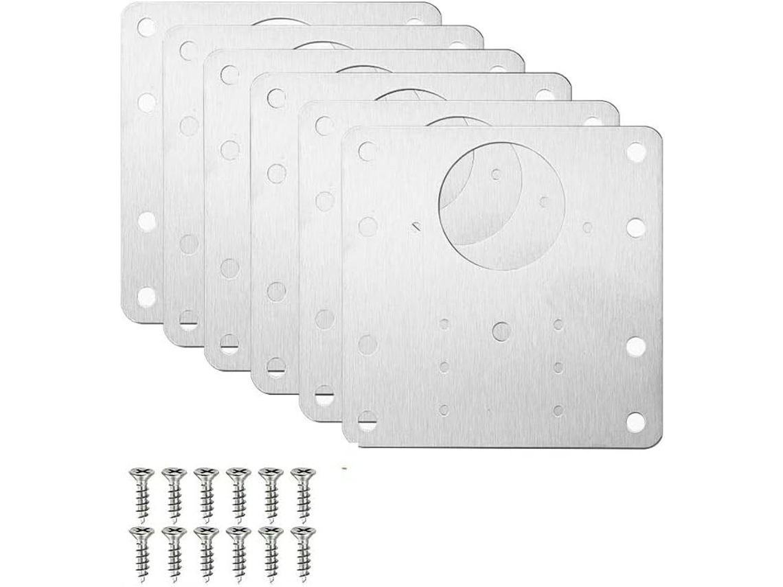 Placa De Reparo Para Dobradiça Porta Armário, Placa De Reforço Para Reparo, Placa De Fixação E Instalação Dobradiça