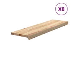 Stair Tread, Stair Treads Vidaxl Marrom Madeira De Carvalho (90 X 25 X 2 Cm)