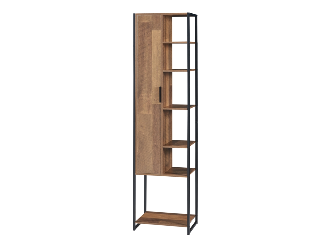 Armário Alto Namsskogan com Porta 165X42 5X30Cm Efeito Nogueira [EN.CASA]