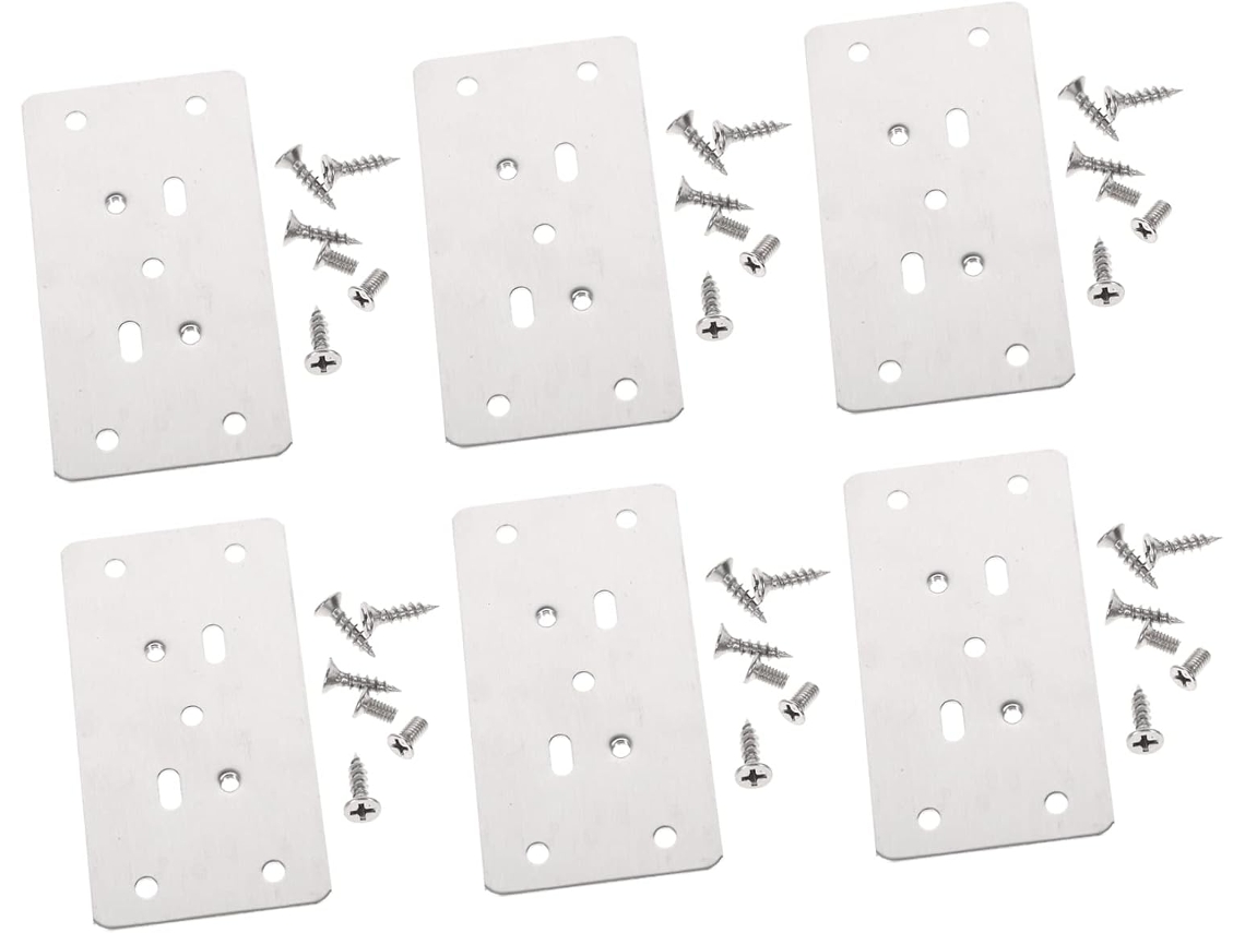 Placas De Reparo Para Armário Com 6 Peças, Aço Grossas E Gavetas