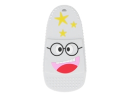 Mali chupeta de Silicone para Bebê Texturizada em Forma de Chinelo Adorável Bege