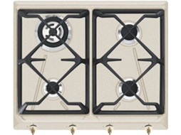 Placa de Gás SMEG SRV864AVOGH2 (Gás Butano-Propano - 59.5 cm - Creme)