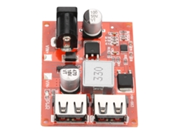 Laxiscreed Módulo Regulador De Tensão Com Duas Portas Usb 5v Até 3a, 6-40v Ideal Para Automóveis E Projetos Eletrónicos