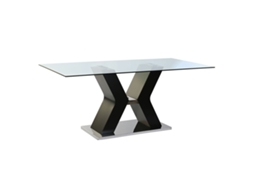 Mesa de Refeição DKD HOME DECOR (Vidro Temperado - 90 x 180 x 76 cm)
