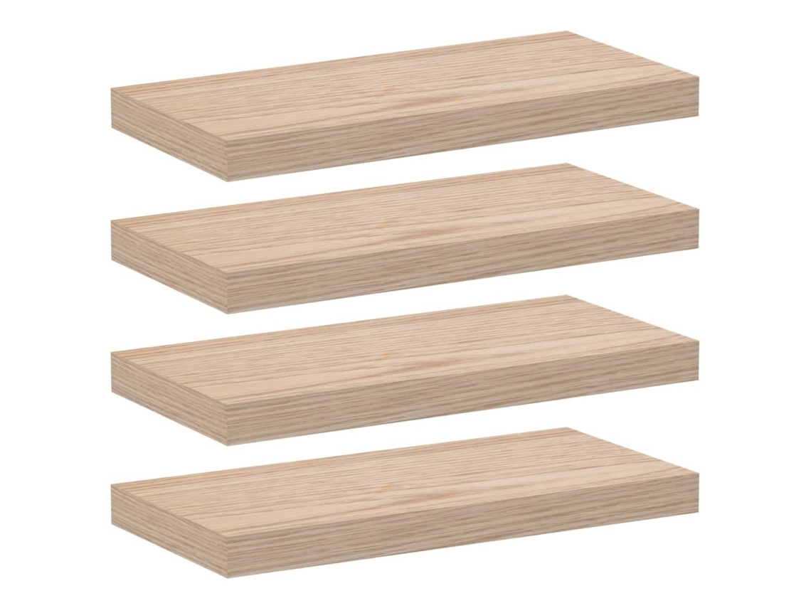 Floating Shelf, Floating Shelves Vidaxl Marrom Madeira Processada (50 X 23.5 X 4 Cm)