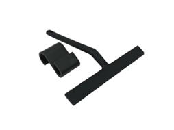 Rodo De Silicone Para Espelhos De Chuveiro Com Furos Para Pendurar, Com Suporte De Parede Correspondente.