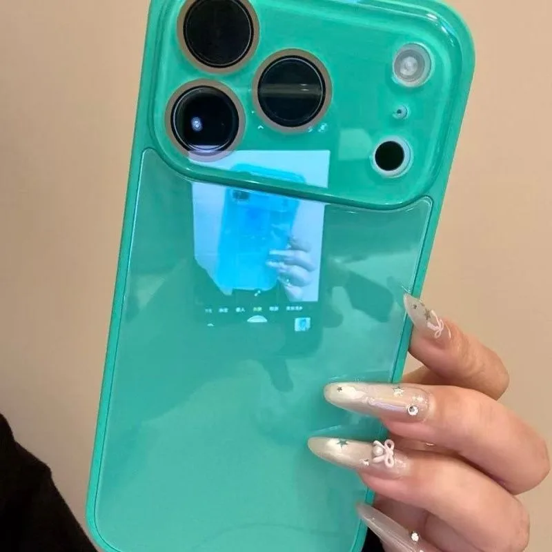 Capa Protetora Para Câmera Do Iphone 15 Pro Max (verde), Com Parte Traseira Rígida E Resistente A Impactos Em Vidro Temperado.