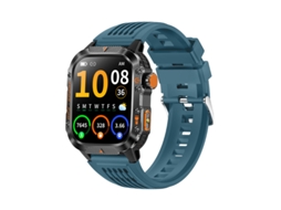Smartwatch MDUG com GPS, Frequência Cardíaca, Pulseira Bluetooth, À Prova D'água, Azul
