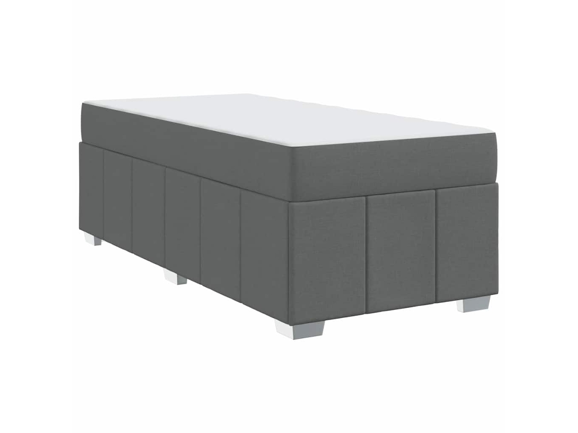 Conjunto 1 Cama Box Vidaxl Cinzento Tecido (120 X 190 Cm)