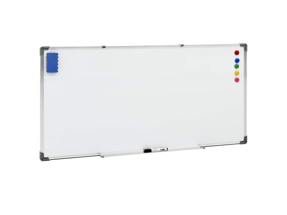 Vidaxl Quadro Magnético 110x60 Cm Aço Branco
