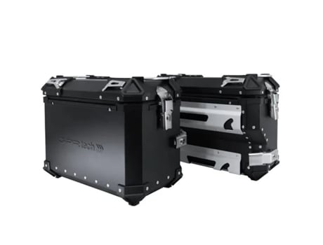 Bagagem lateral 38 32 Lts Alumínio Preto C/porta-bagagens Kawasaki Versys 650 23 24 E5 Plus Ce U Gpr