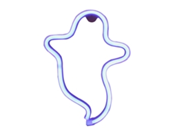 Laxiscreed Luz De Parede Natalina Neon Fantasma Azul Para Decoração De Bar E Sala