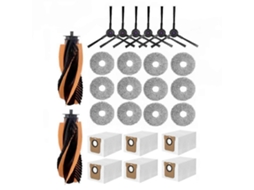 Kit Com 26 Peças Para Aspirador Robô P20 Pro/ T5 Pro: Escova Lateral Principal, Pano De Limpeza E Saco De Pó._ozo