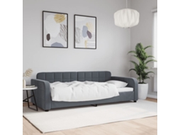 Vidaxl Sofá-cama 90x190 Cm Veludo Cinzento-escuro