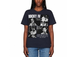 Rockinstone Rocky Movie Iv Photos Navy Adult T-shirt Size:s