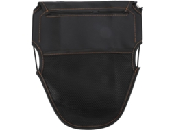 Bolsa De Selim Multifuncional Leve Em Poliéster Pu Preto Para Armazenamento.