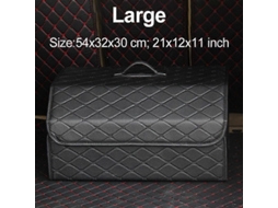 Organizador De Porta-malas Dobrável Em Couro, Ideal Para Guardar Objetos Em Carros, Suvs E Outros Veículos.