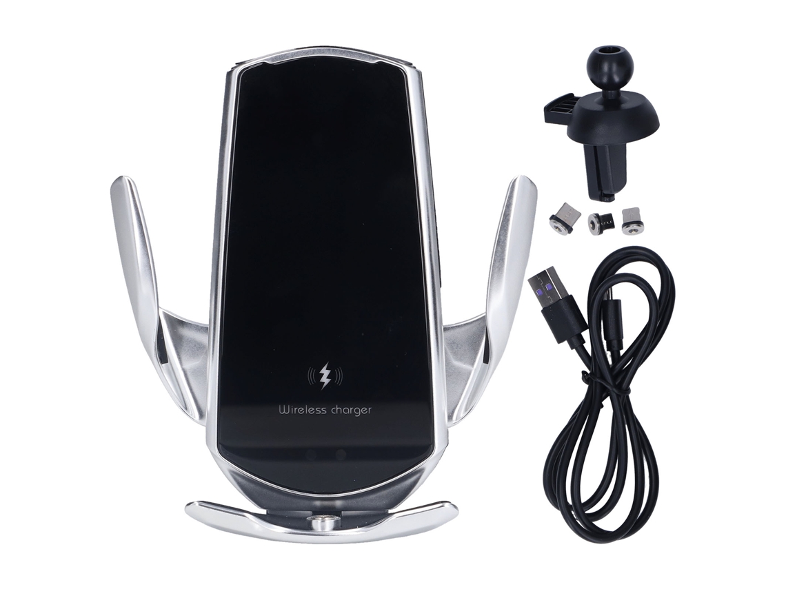 Carregador Sem Fio para Carro com Suporte e Sensor Infravermelho 15w Carga Magnética | S/MARCA