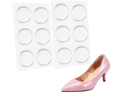 Pares De Adesivos Transparentes Antiderrapantes Para Calcanhar, Ideais Para Massagem E Uso Em Sapatos De Salto Alto