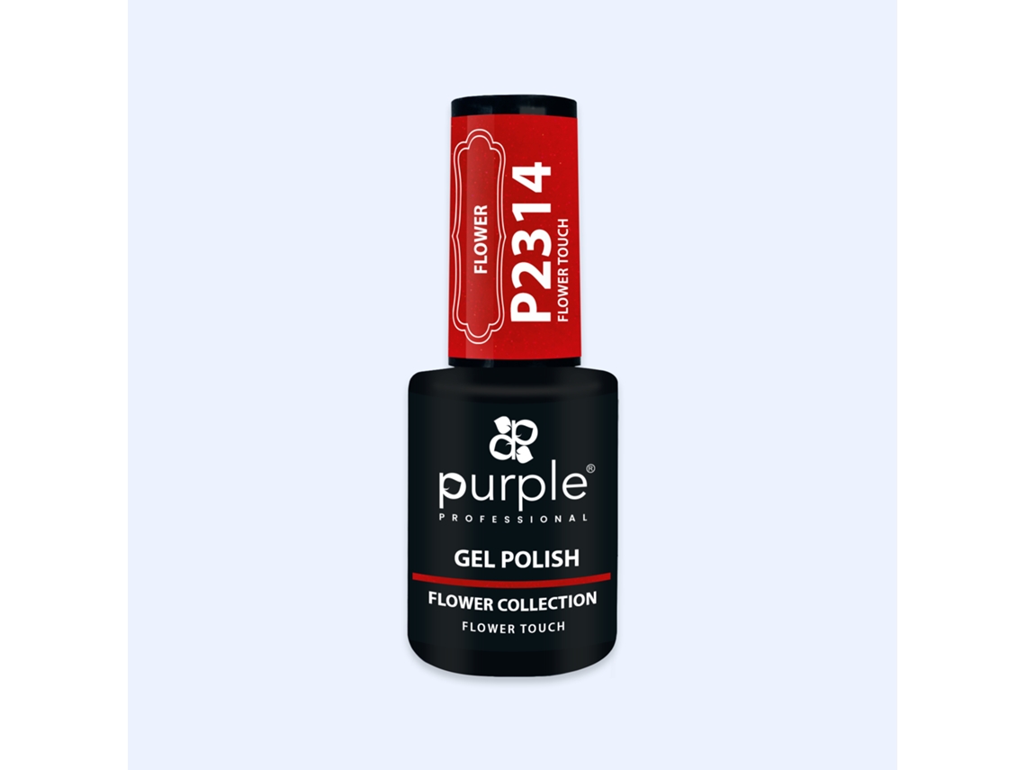 Verniz Gel Flor Roxa Touch P2314