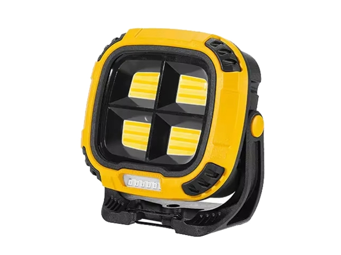 Refletor Magnético Cob/lanterna Portátil De Emergência De Alta Intensidade (amarelo)
