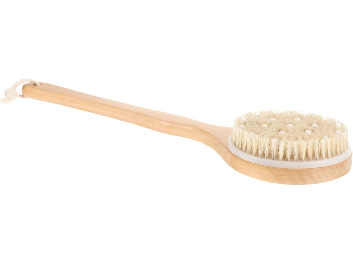 Escova De Banho Veemoon Com Cabo Longo E Cerdas Esfoliantes, Escova Ergonômica Para Esfoliação Corporal, Relaxamento E