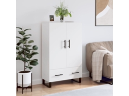 Vidaxl Aparador Alto 69,5x31x115 Cm Derivados De Madeira Branco