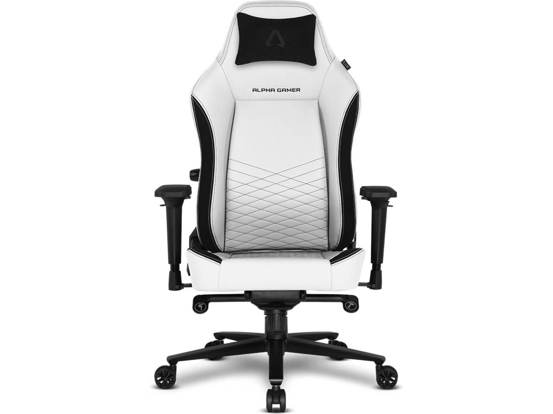 Cadeira Gaming ALPHA GAMER Alegra PU Leather V2 (Branco)
