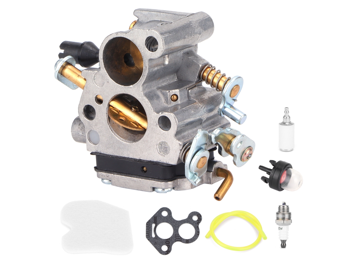 Kit Carburador com Filtro de Combustível e Vela de Ignição para Husqvarna 235 235e 236 240