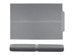 Tapete de secagem Nova Line de pratos em silicone antiderrapante, universal, 43x33cm | S/MARCA