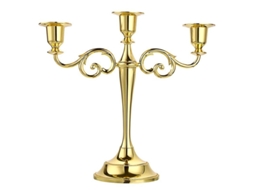 2026 porta Velas de Metal de 3 Brazos Dorado Estilo Europeo Elegante para Hogar Y Ocasiones Especiales