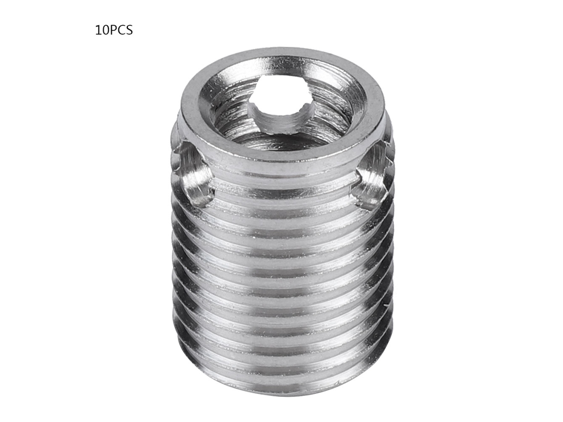 10pcs Insert Rosca Auto-rosqueável Aço Inox Sus303 3-buracos Tipo 308 (8)