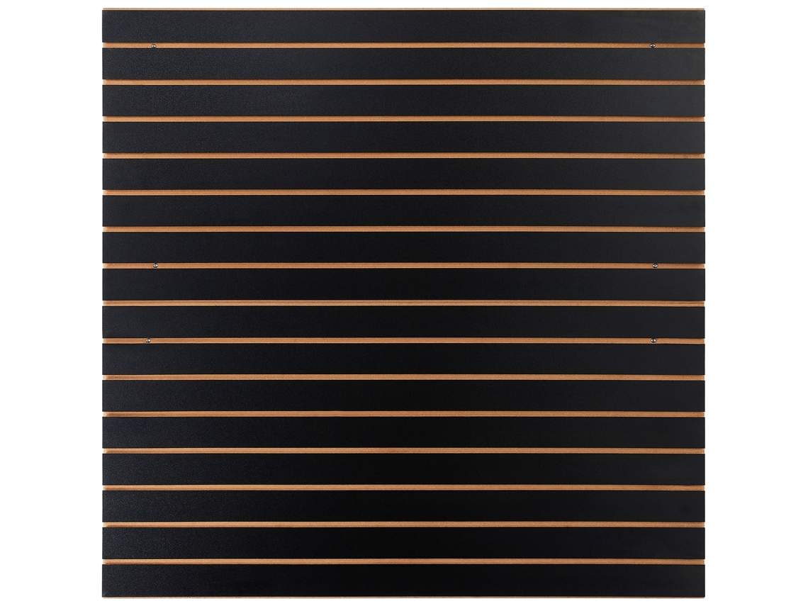 Painéis De Parede De Ripas Succebuy Para Garagem 121,9 X 60,96 Cm 2 Peças, Preto