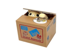Cofrinho Eletrônico, Gato Fofo Rouba Moedas Aquaforge