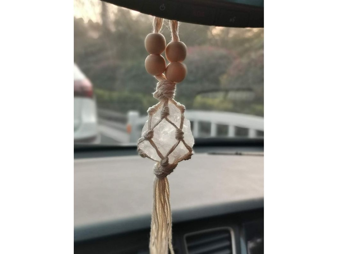 Colgantes De Espejo Retrovisor De Coche Artesanales Con Cristal, Accesorios Decorativos