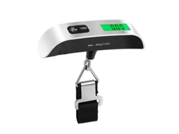 Balança Digital Portátil Para Bagagem Com Visor Lcd, Capacidade Máxima De Pesagem De 50 Kg (110 Lbs)