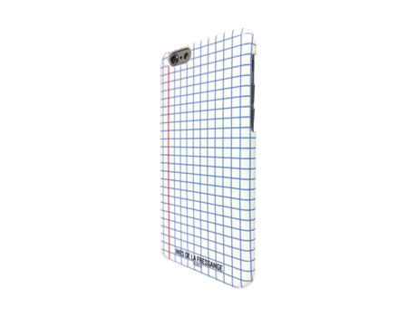 Ines De La Fressange Capa Rígida Para Apple Iphone 6/6s Semi-rígida Com Padrão De Azulejos Branco / Azul
