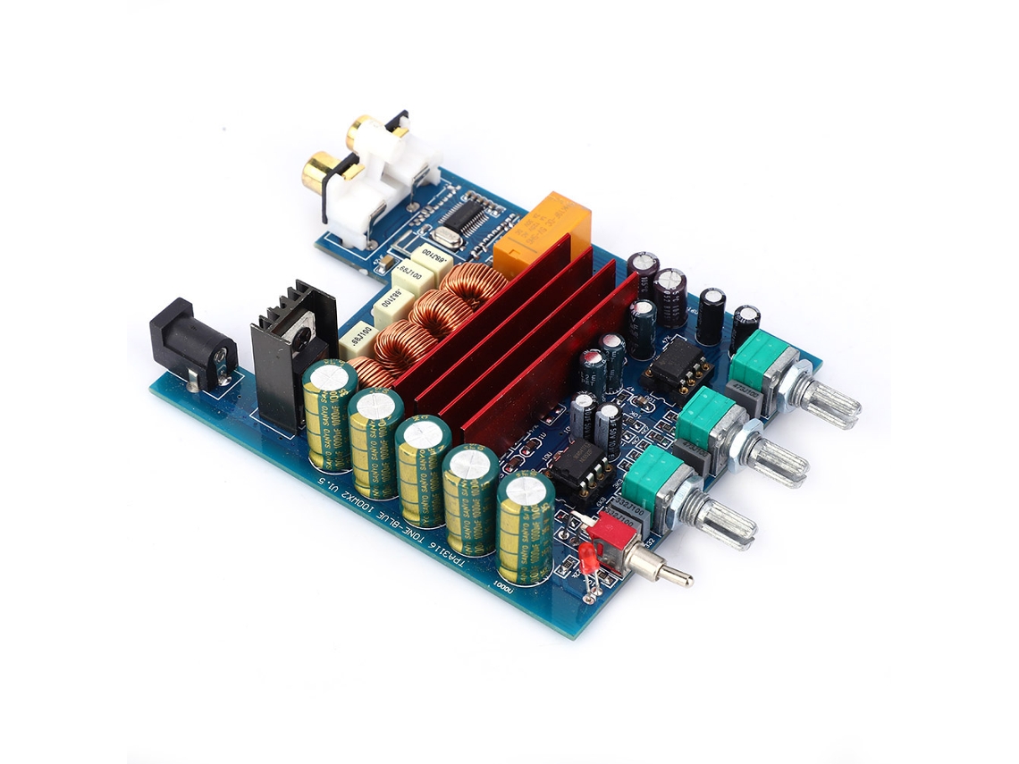 Laxiscreed Ampliador Digital De Poder Com Bluetooth 4.2 E Pré-amplificador Para Alta Qualidade