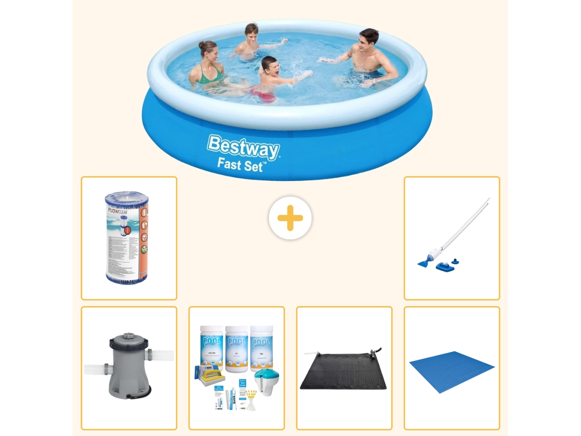 Bestway Piscina Bestway Fast Set Redonda - 366x76 Cm - 7-peças S22020
