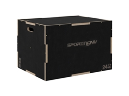 Caixa de Salto Robusta 76x61x51 Cm (cabo 10x3,5 Cm, Até 120 Kg, Preto)