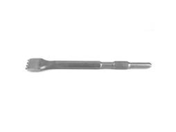 Cinzel plano hexagonal de liga metálica com cabeça redonda de 4 dentes para martelo elétrico (280 mm)