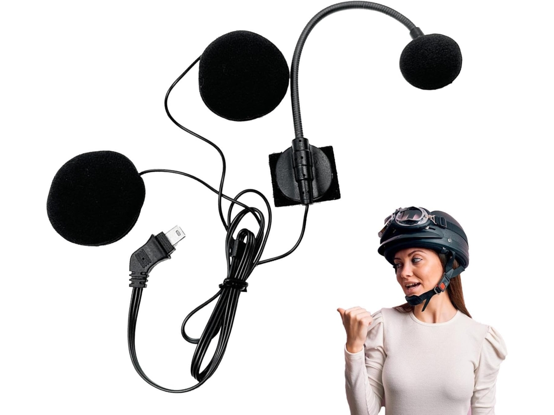 Microfone Para Casque De Moto Système Audio Integrado Para Casque De Moto
