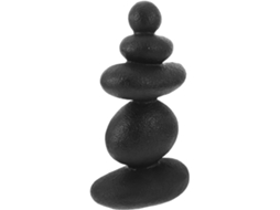 Decoração para Aquário Kichouse Kit Mini Zen de Pedras com 5 Pedras Empilhadas Escultura de Pedras Equilibradas CHABERLU