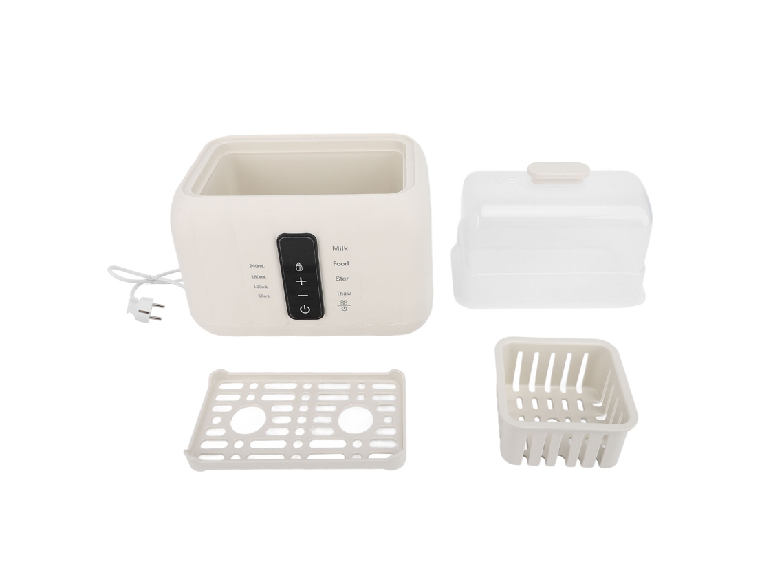 Aquecedor de Mamadeira Multifuncional Rápido para 2 Mamadeiras, Controle de Temperatura, 72h, Desligamento Automático