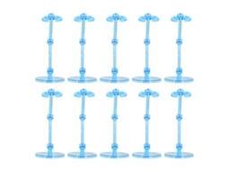 2026zentro-10pcs Suporte De Exibição Para Boneco De Ação Plástico Translúcido Base Para Bonecos De 6 Polegadas Azul